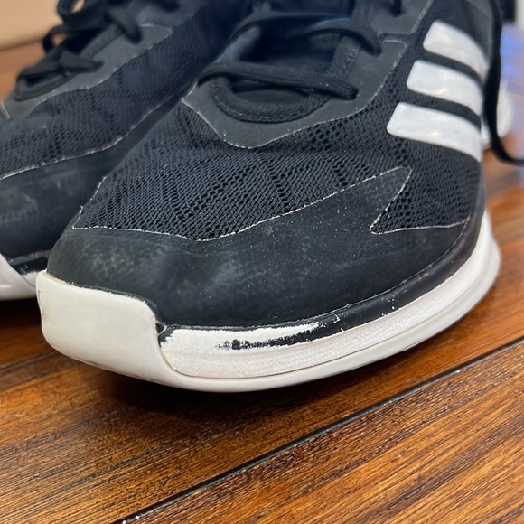 {Adidas}Mens Sz 7 Black Adidas Tennis Shoes - Picture 11 of 12